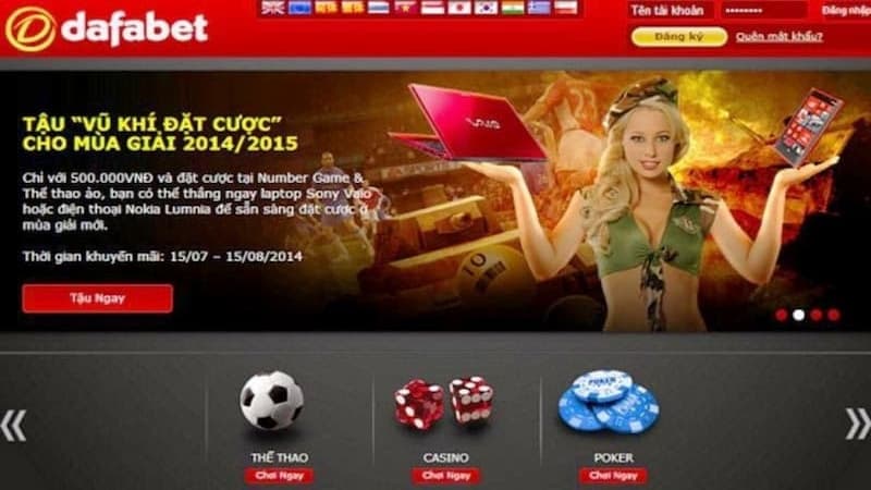 Dafabet cung cấp nhiều tính năng để hỗ trợ người chơi