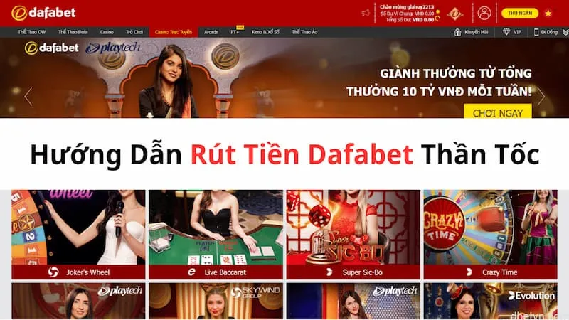 Hướng dẫn xác thực tài khoản tại Dafabet