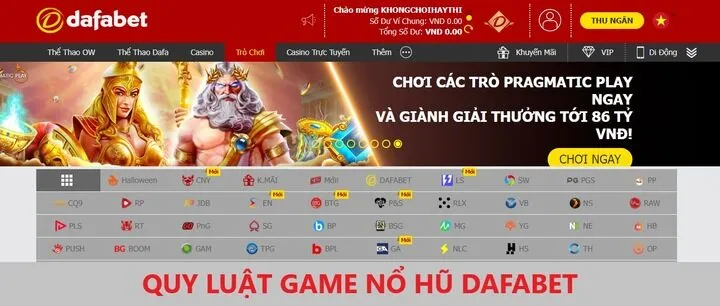 Hướng dẫn các bước chơi game nổ hũ Dafabet